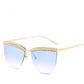 WTEMPO Women's Sunglasses Brand Designer Anti-UV Frameless Shade Sunglasses Women   Lunette De So