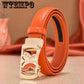Genuine Leather Belts for Women Automatic Buckle Waist Belt for Jeans Pants Designer Waist Belt
