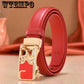 Genuine Leather Belts for Women Automatic Buckle Waist Belt for Jeans Pants Designer Waist Belt