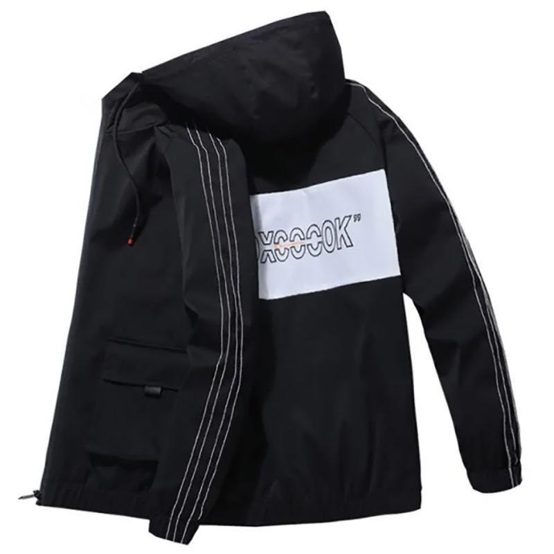Men's Jacket Autumn Korean Version of The Trend of Casual Loose Autumn All-Match Men's Hooded Jacket
