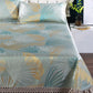 Summer Skin-friendly Ice Silk Mat Washed Folding Mat Sheet High-end Jacquard Double Lace Soft Mat