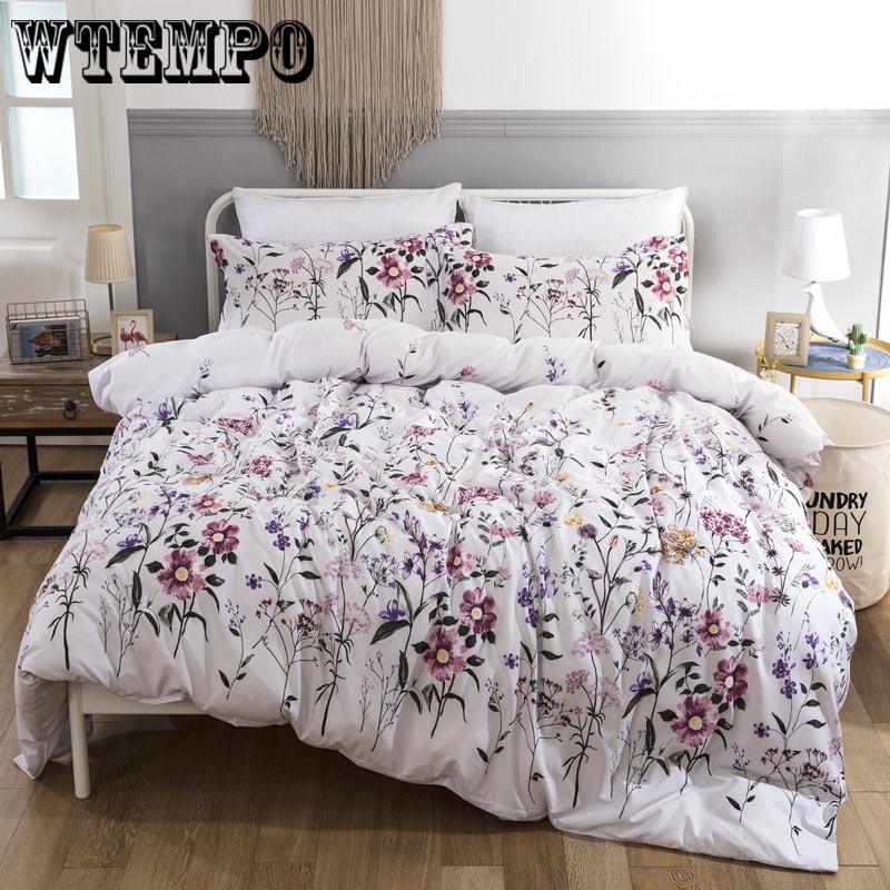 Quilt Cover Home Textile Elegant Bedding Set Duvet Cover Comfortable Bedspread 3pcs Set