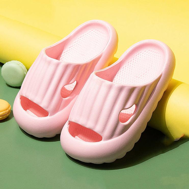 Children's Solid Color Slippers In Summer Boys and Girls Baotou Antiskid Indoor Home Soft Bottom Non Slip Casual Slippers