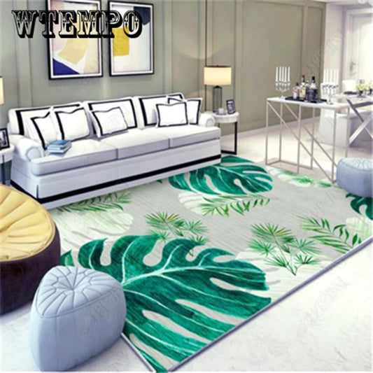 Feather Pattern Printing Carpet Kids Climbing Mat for Kids Bedroom Living Room