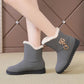 Women's Boots 2021 Winter Plush Nubuck Leather Sleeve Fashion Wedge Heel Faux Plush Warm Comfortable