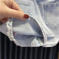 Children's Clothing Girls Summer Two-piece Denim Shorts + Girl Baby Half-sleeved T-shirt Sweet Strawberry Top