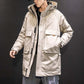 2021 Winter New Men's Hooded Down Jacket Casual Mid-length Trend Thick Warm Jacket