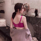 Sexy Bras Women Push Up Bra Floral Lace Gathered Bralette Plus Size Underwear Pink White Kawaii Girl Women Plus Size Bra Sexy