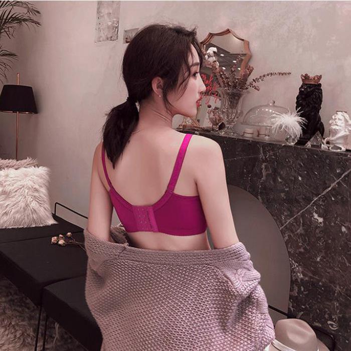 Sexy Bras Women Push Up Bra Floral Lace Gathered Bralette Plus Size Underwear Pink White Kawaii Girl Women Plus Size Bra Sexy