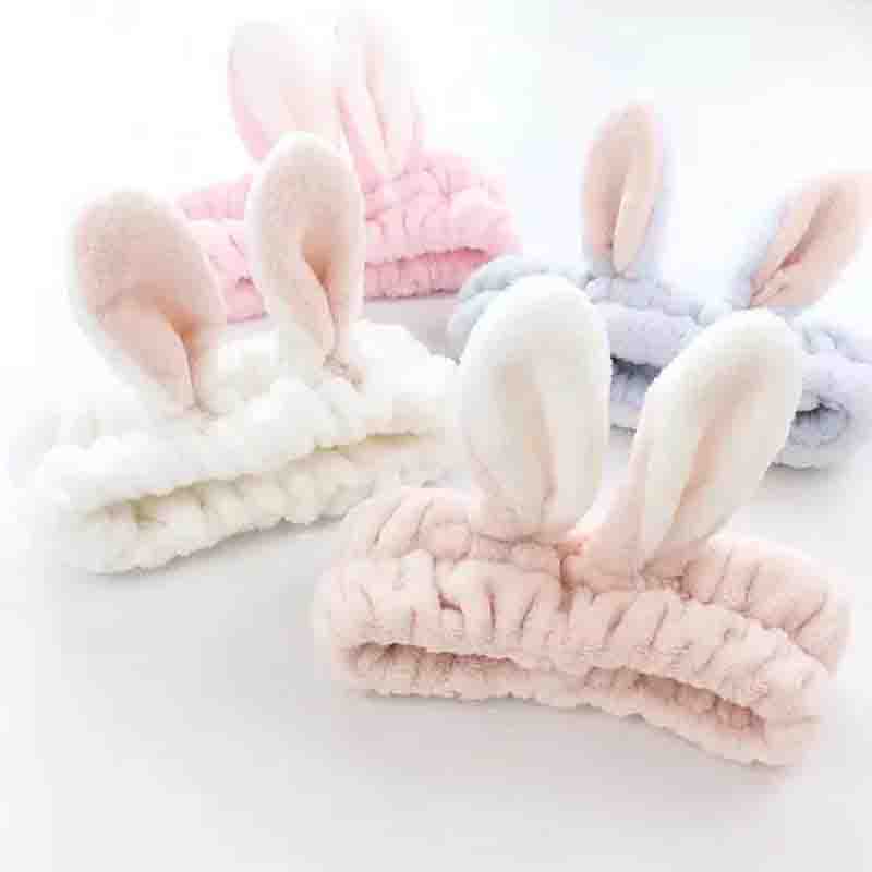 Cute Hairband Three-dimensional Rabbit Ears Face Wash Makeup Hairband Headband Headband
