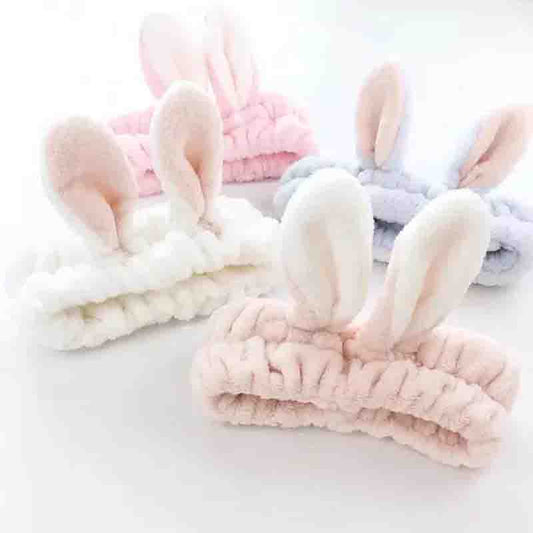 Cute Hairband Three-dimensional Rabbit Ears Face Wash Makeup Hairband Headband Headband