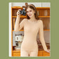Women Winter Autumn Thermal Underwear Plus Velvet O-neck Female Tight Suit Thicken Windproof Comfortable Soft Lining Long Sleeve High Elasticity Slim