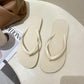 Ladies Summer Leisure Solid Color Flip-flops Sandals Beach Flip Flops