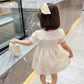 0-24M Baby Girls Dress Newborn White Lace Tutu Party Wedding Dress Toddler Princess Costumes Elegant Puff For Infant Girls