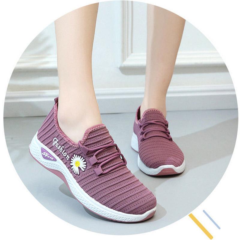 Women Autumn and Winter Plus Velvet Thick Cotton Shoes Non-slip Soft Bottom Cloth Shoes  Lightweight Sports Shoes