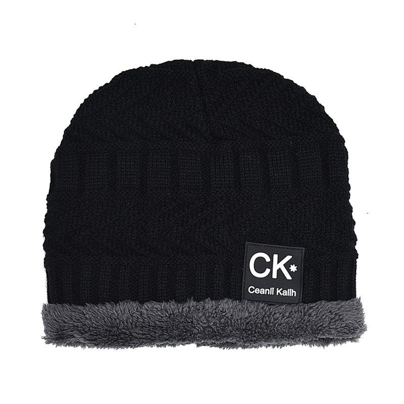 Warm hat Thick hat Fashion Man hat Plush Cotton hat Wild Hip hop hat Windproof hat Autumn winter