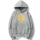 Burgundy Sweater Men's Hooded Sweatshirts Autumn Chinese Style Plus Velvet Loose Coming Year's Eve Couple Jacket Outerwear