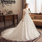 Formal Sexy Sweetheart Lace Ball Gown Wedding Dresses Flowers embroidery Bridal Gown