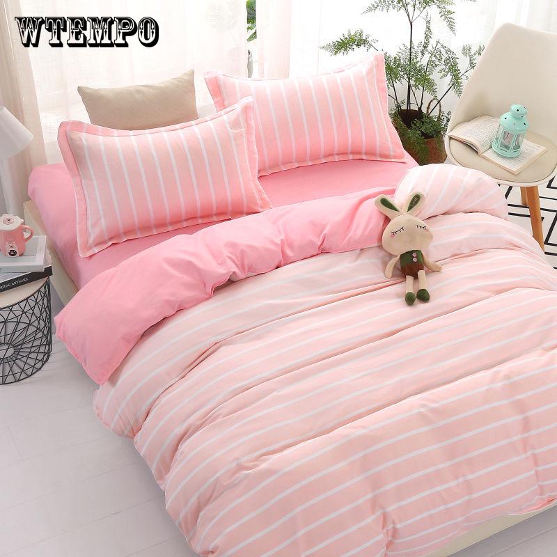 WTEMPO Brand Bedding Sets Bed Linen Duvet Cover Flat Sheet Bedding Set Winter King  Queen Bed Set