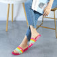 Slippers Female Summer Korean Fashion Crystal Rainbow Non-slip Thick-soled Non-smelly Feet Student Outdoor Soft-soled Beach Sandals Women