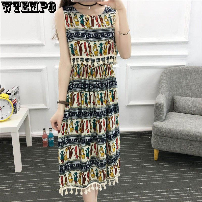 Beach skirt female seaside vacation fringed skirt summer bohemian dress ethnic wind floral