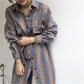 Fashion Plaid Long Woolen Coats Women Winter Korean Casual Loose Single Breasted Jackets Females Streetwear Outwear