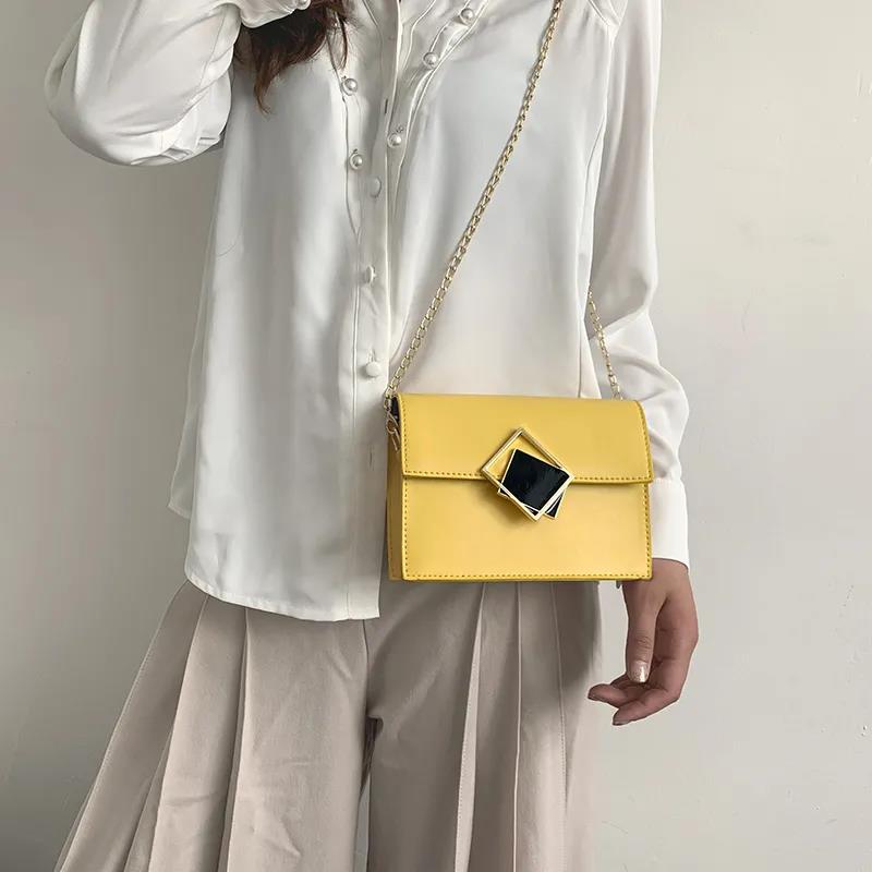 Women Box Bag Casual Clutch Purse Shoulder Crossbody Bags Smooth Leather
