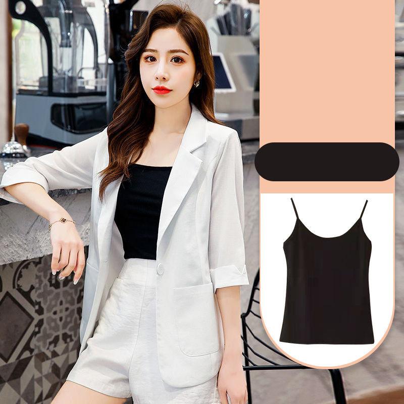 Suit Jacket Female Temperament Spring and Summer Three-quarter Sleeve Thin Shorts Casual Suit Professional Suit Two-piece Casual Suit