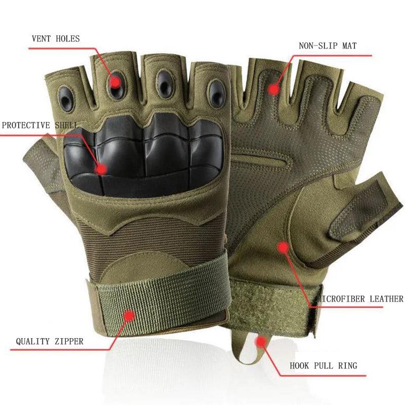 Tactical Gloves Upgrade Technician Male Outdoor Protective Non-slip Wear-resistant Camouflage Special Forces Army Fan Locomotive Female Gloves