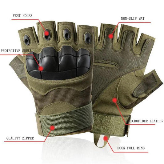 Tactical Gloves Upgrade Technician Male Outdoor Protective Non-slip Wear-resistant Camouflage Special Forces Army Fan Locomotive Female Gloves
