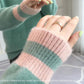 Autumn and Winter Mohair Thick Sweater Short V-neck Loose Coat Long Sleeve All-match Female Top