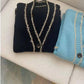 Autumn and Winter Fashion Sweater Loose Casual Jacket Long-sleeved Cardigan Young Women's Top