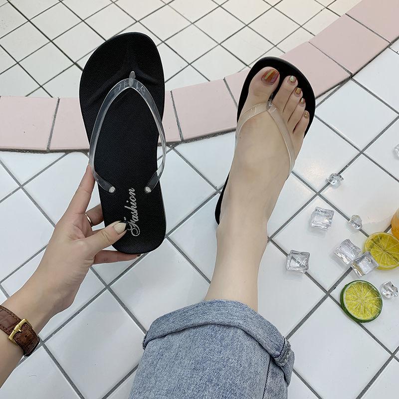 Flip-flops Outer Wear Fashion Flat Non-slip Plywood Sandals Flip-flops Beach Slippers Ladies Summer Sandals