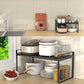 Kitchen Condiment Rack Table Top Storage Rack Table Top Storage Rack Home Organizer Cabinet Compartment Storage Rack Sewer Plate Pan Rack