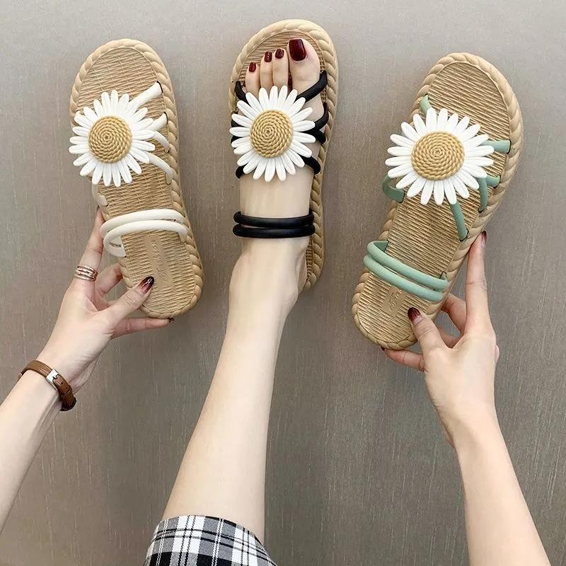 Women's Flat Sandals Summer Women's Sandals Non-slip Thick Bottom All-match Beach Shoes