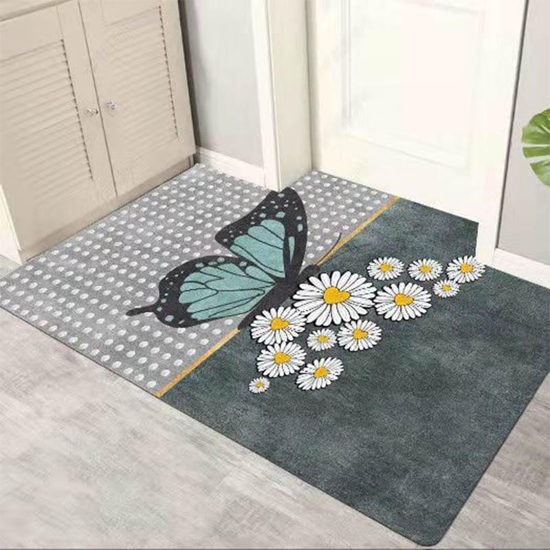 Nordic Light Luxury Floor Mat Door Mat 60*90cm Entrance Mat Entrance Hall Entrance Non-slip Foot Mat Porch Mat Aisle Corridor Carpet