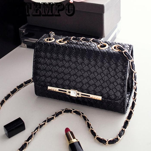 Women's Bag Messenger Bag Fashion Chain Wild Trend Weaving Casual Shopping Package Summer