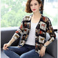 Autumn Winter Women's Knitted Sweater V-neck Bottoming Shirt Fashion Printing Sweater