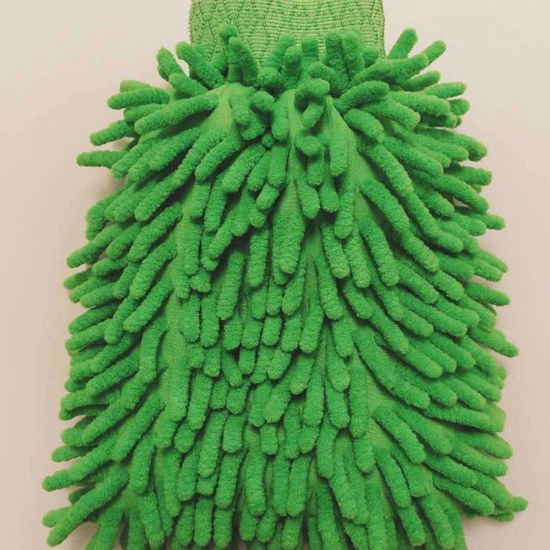 Chenille Car Wash Gloves Cleaning Tools Soft and Super Strong Decontamination Does Not Hurt The Car Paint Short-haired Gloves Super Absorbent