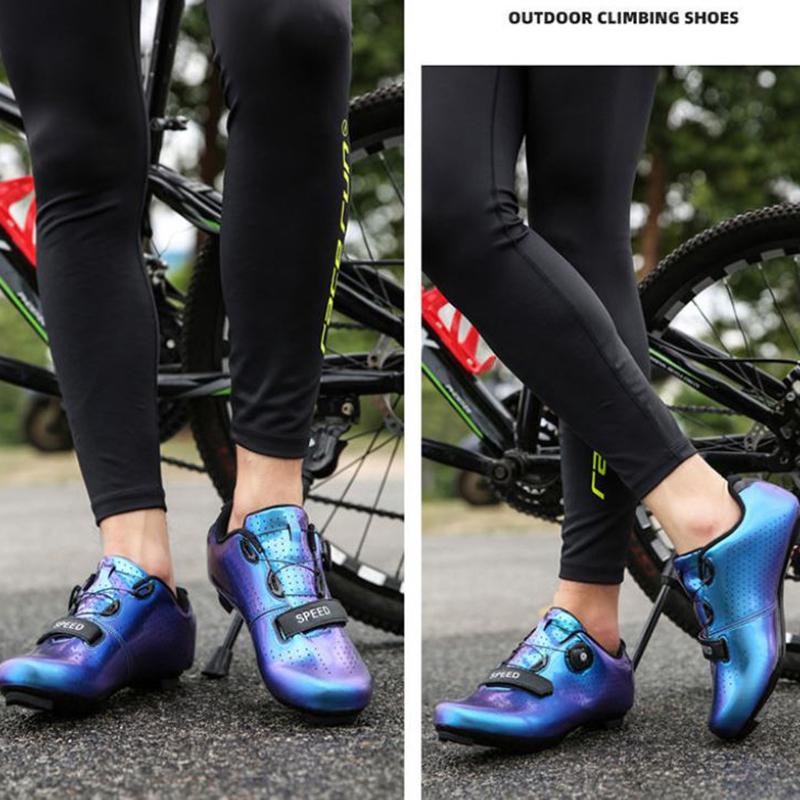 Road Cycling Shoes Hard-soled Mountain Bike Bicycle Professional Lock Shoes Men and Women Power-assisted Bicycle Flat Shoes