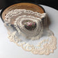 European Oval Lace Embroidered Coaster Bedroom Study Kitchen Cup Table Mat Food Fruit Plate Cover Cloth