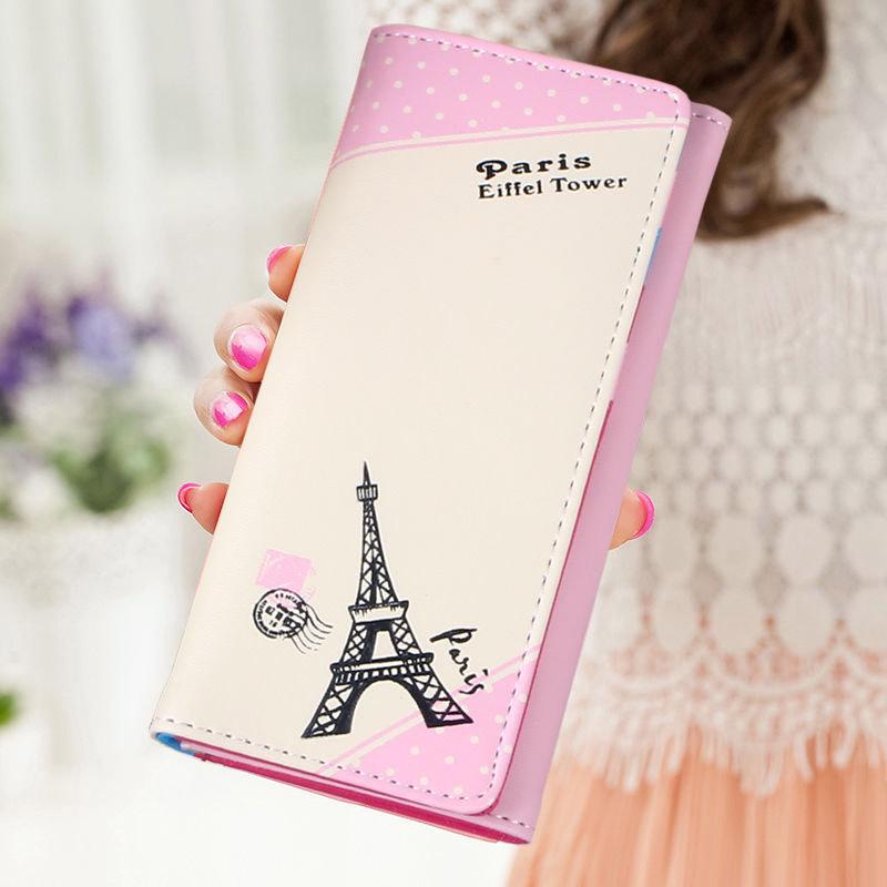 Female bag long style fashionable lady purse student lovely tower purse