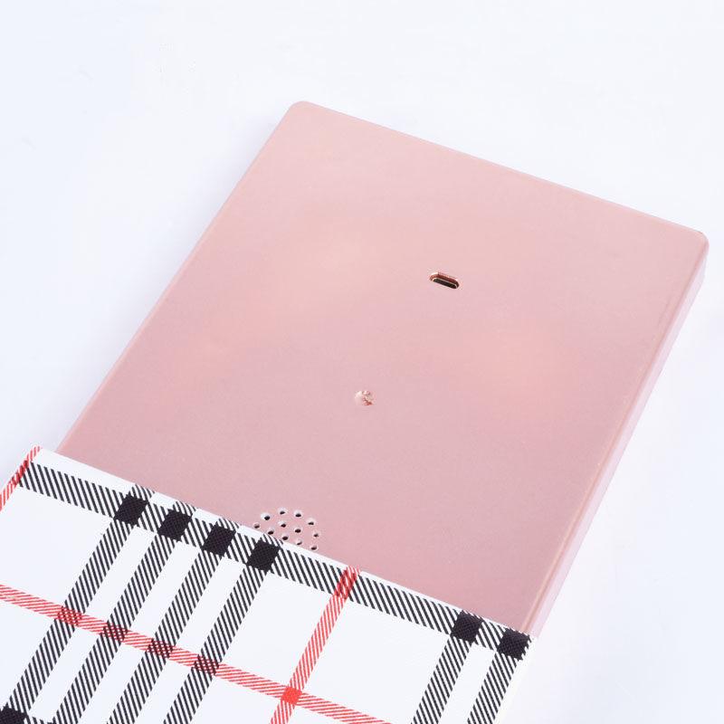 Ladies Professional LED Leather Bluetooth Makeup Mirror Portable Foldable Mirror and Speakers In One HD Mirror Touch Screen Control