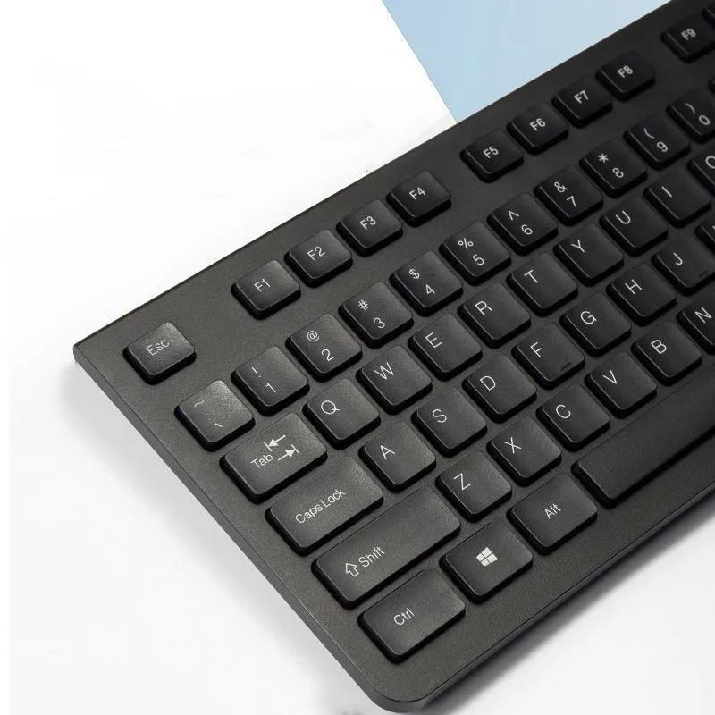 Mute Keyboard and Mouse Set Manipulator Feel Wired Laptop Usb Office Home Keyboard and Mouse Set