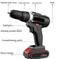 88Vf Household Cordless Electric Drill Screwdriver Rechargeable Motor for  Screw Drilling and Grinding