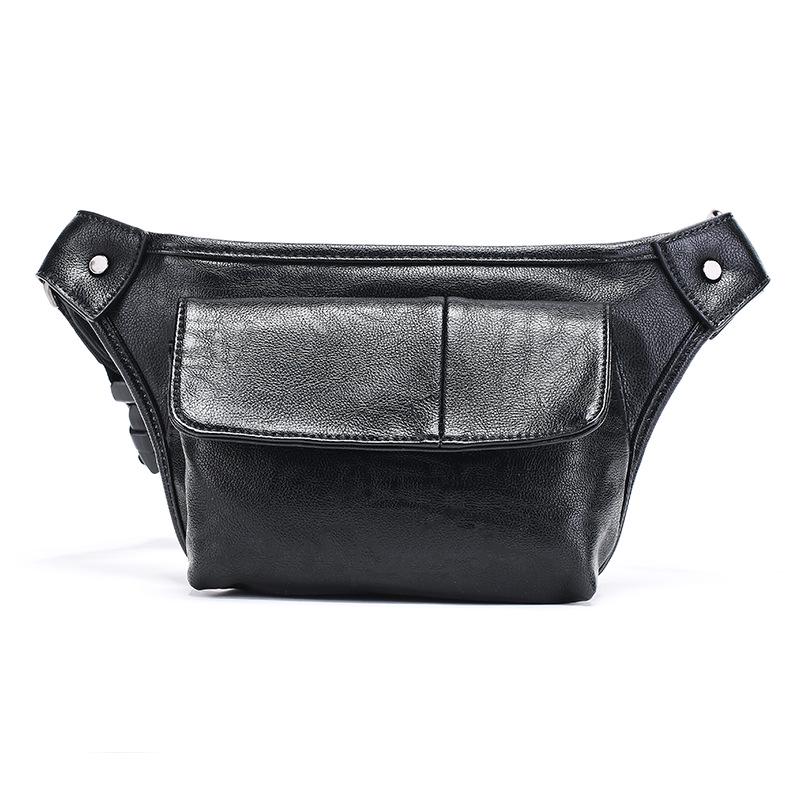 Waist Bag Men's Black Large-capacity Waterproof Shoulder Bag Outdoor Riding Sports Messenger Bag