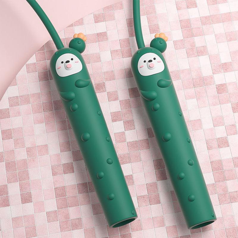 Cute and Cute Cartoon Skipping Rope for Pupils and Children Special Imitation Silicone Wear-resistant Skipping Rope
