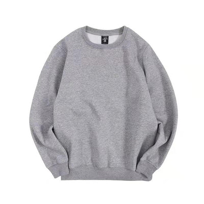 Sisters Outfit Color Plus Size Loose Round Neck Sweater Unisex Class Clothes Couple Candy Color Long Sleeve Pullover Sweatshirt Girlfriends Outfit