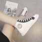 Ladies High-top Canvas Shoes Korean Style Student Board Shoes for Spring and Summer All-match Casual Sports Shoes