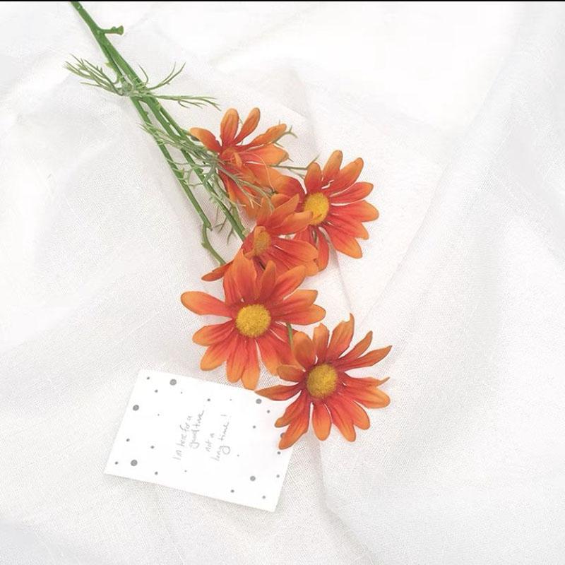 Simulation Flower Small Daisy Chamomile Fake Flower Photo Photography Photo Props Living Room Decoration Decorative Flower